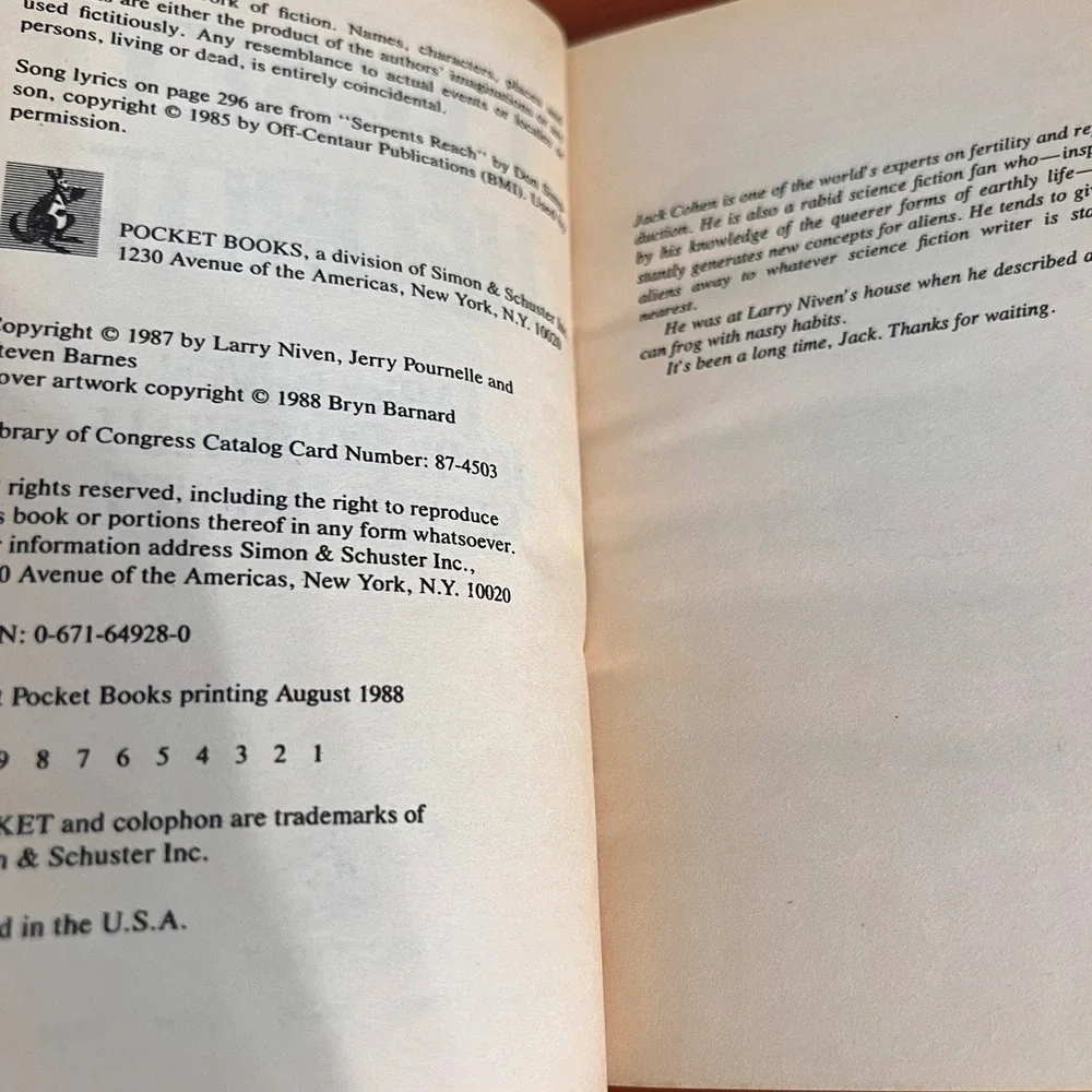 Pocket Books legacy heorot